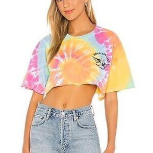 🌈 BOYS LIE Within Us Crop Tee in color Aerial Spiral - One Size from Revolve